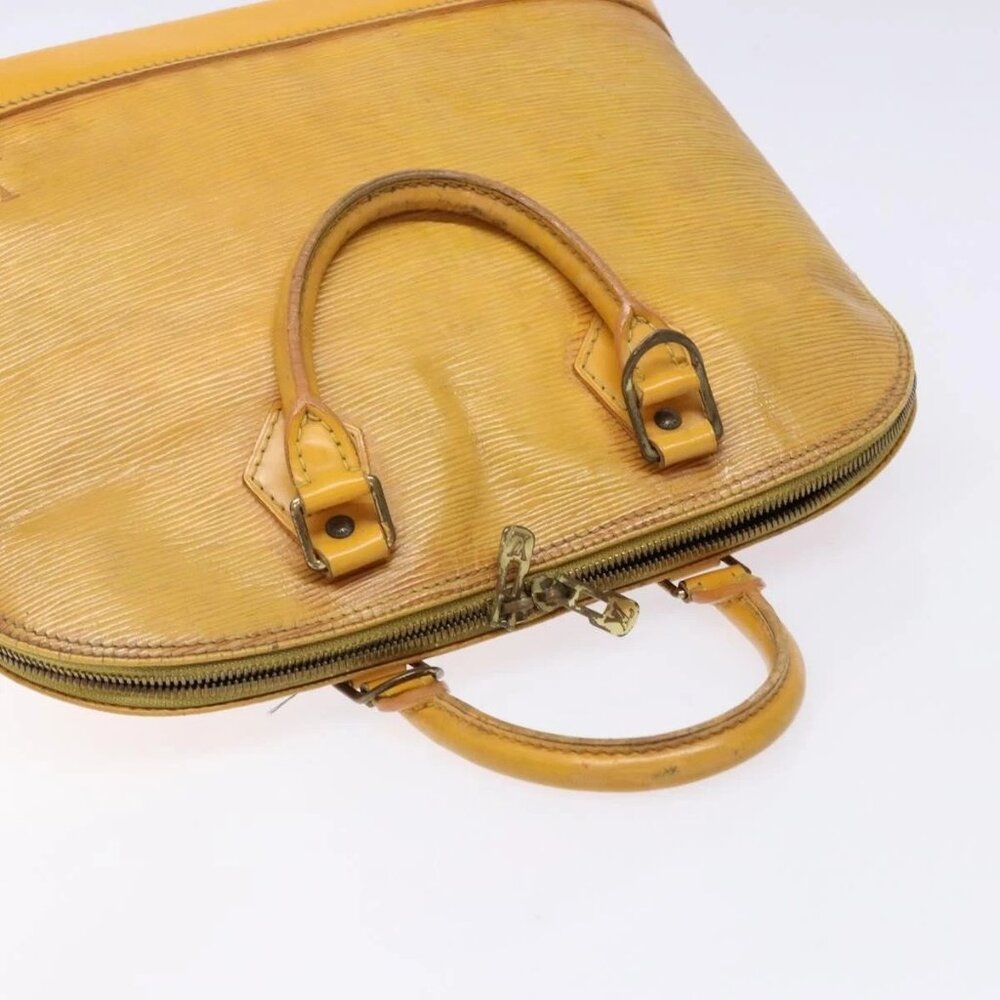 LOUIS VUITTON Epi Alma Hand Bag Yellow M52149 LV Auth BA5218 - Picture 7 of 16
